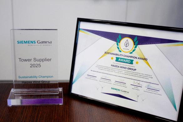 Haizea Wind Group recibe el Tower Sustainability Award 2025