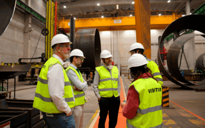 Visita del Secretario de Estado de Industria a Haizea Bilbao junto al Subdelegado del Gobierno en Bizkaia y equipo de Haizea Wind Group.